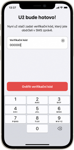 Ověření pomocí telefonního čísla
